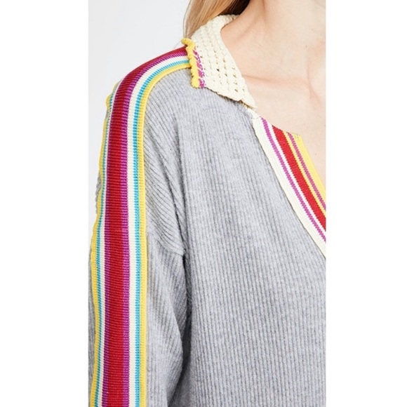 Free people feeling magical long sleeve top Gray small and medium - Picture 2 of 13